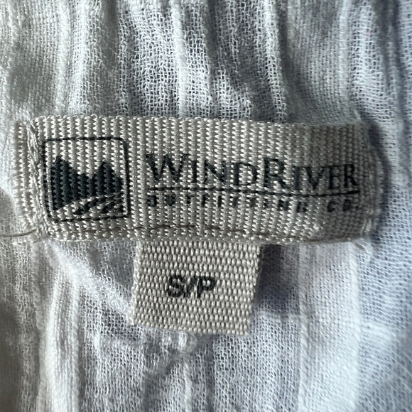 Wind River Womens White Cotton Cottagecore Preppy Boho Button-Up Top Small - Picture 3 of 8